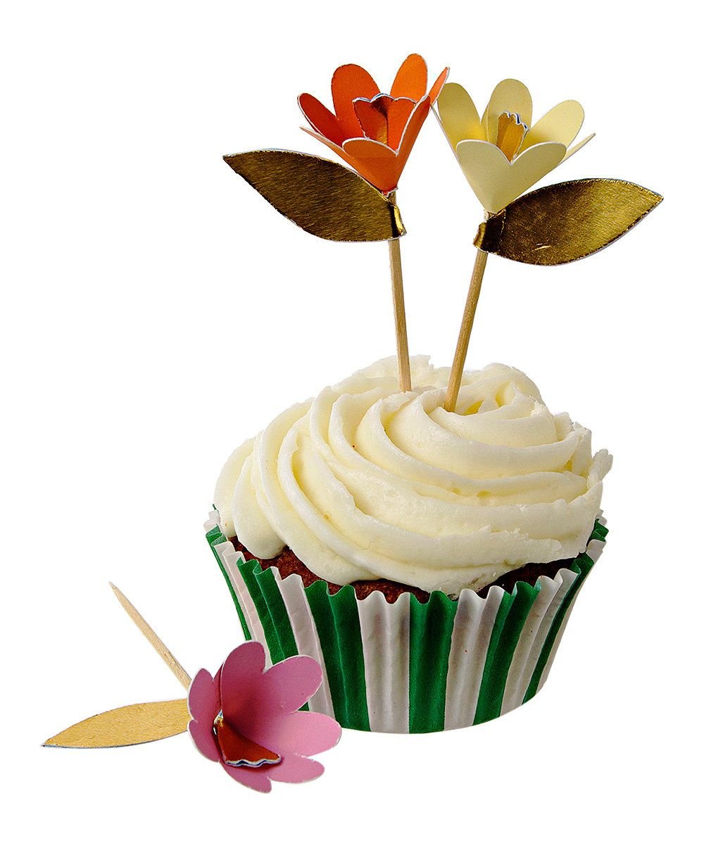 meri meri fancy flowers cupcake kit | zulily | papercraft in 2019