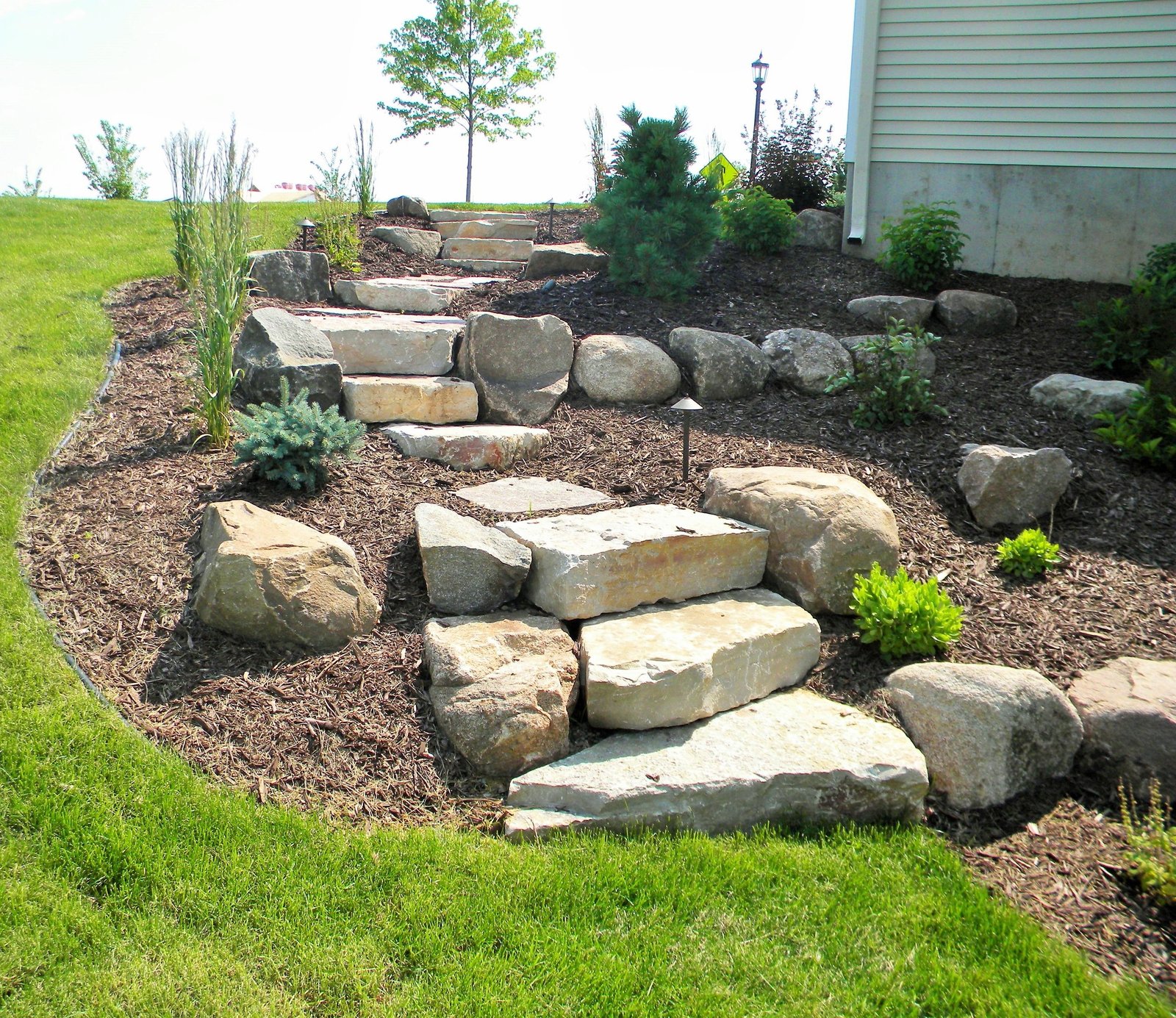 premier landscapes mn | backyard, front yard, landscape stairs
