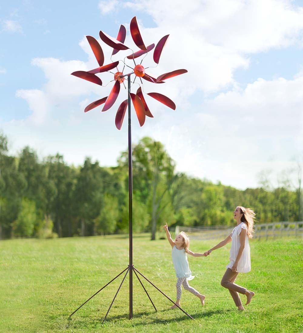 giant metal wind spinnerand we mean giant! make room for this