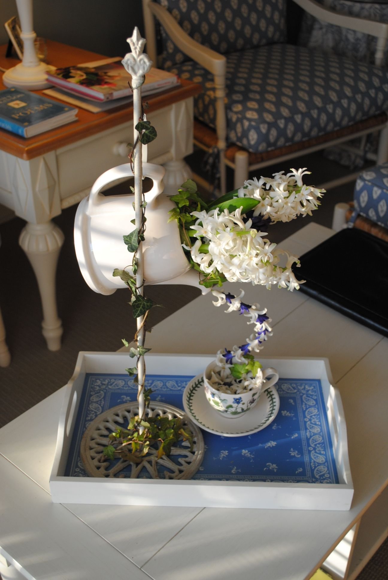 floral arrangement i created for my garden club's show theme: "time