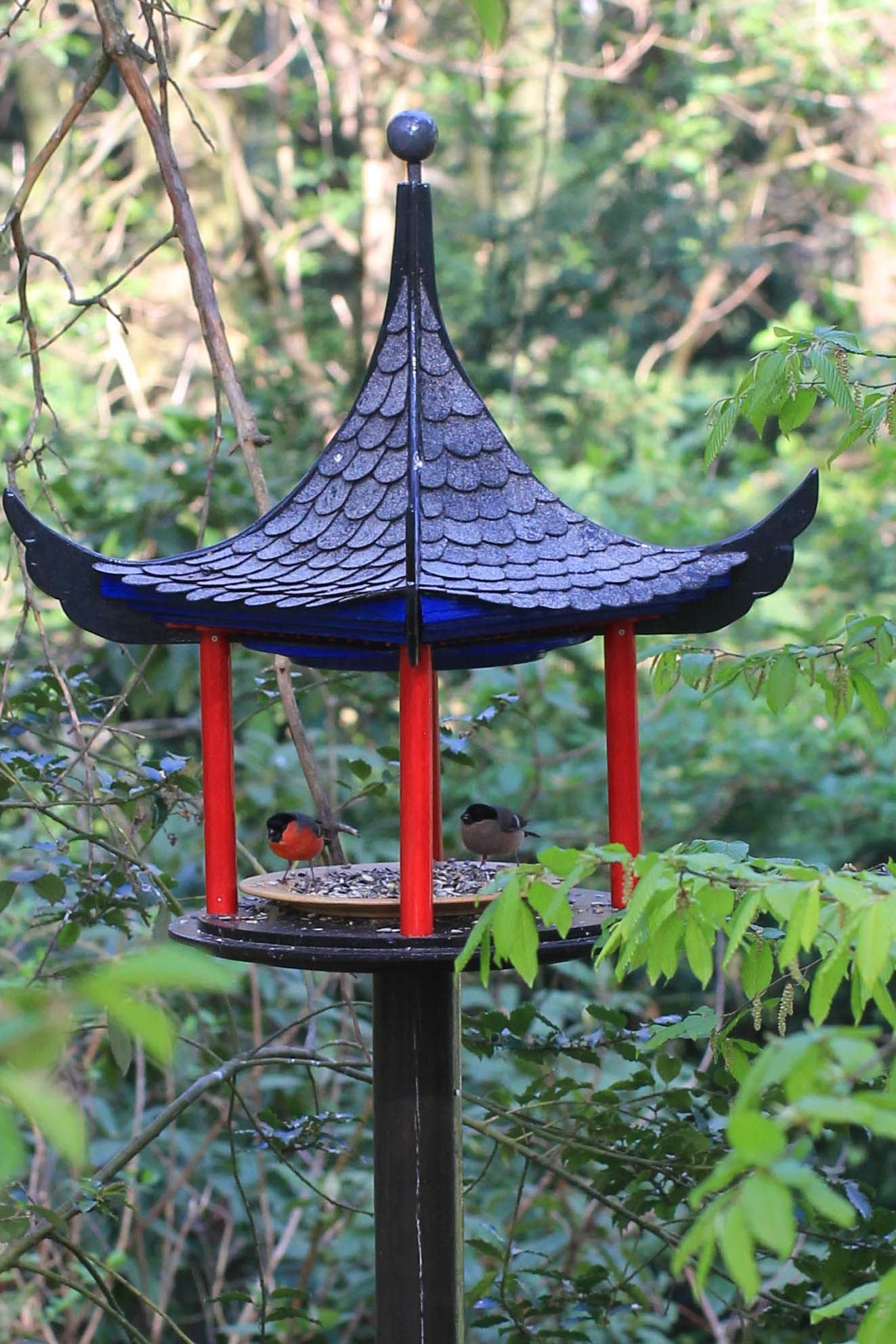 futterhaus - pagode | futterhaus, vogelfutterhaus und garten