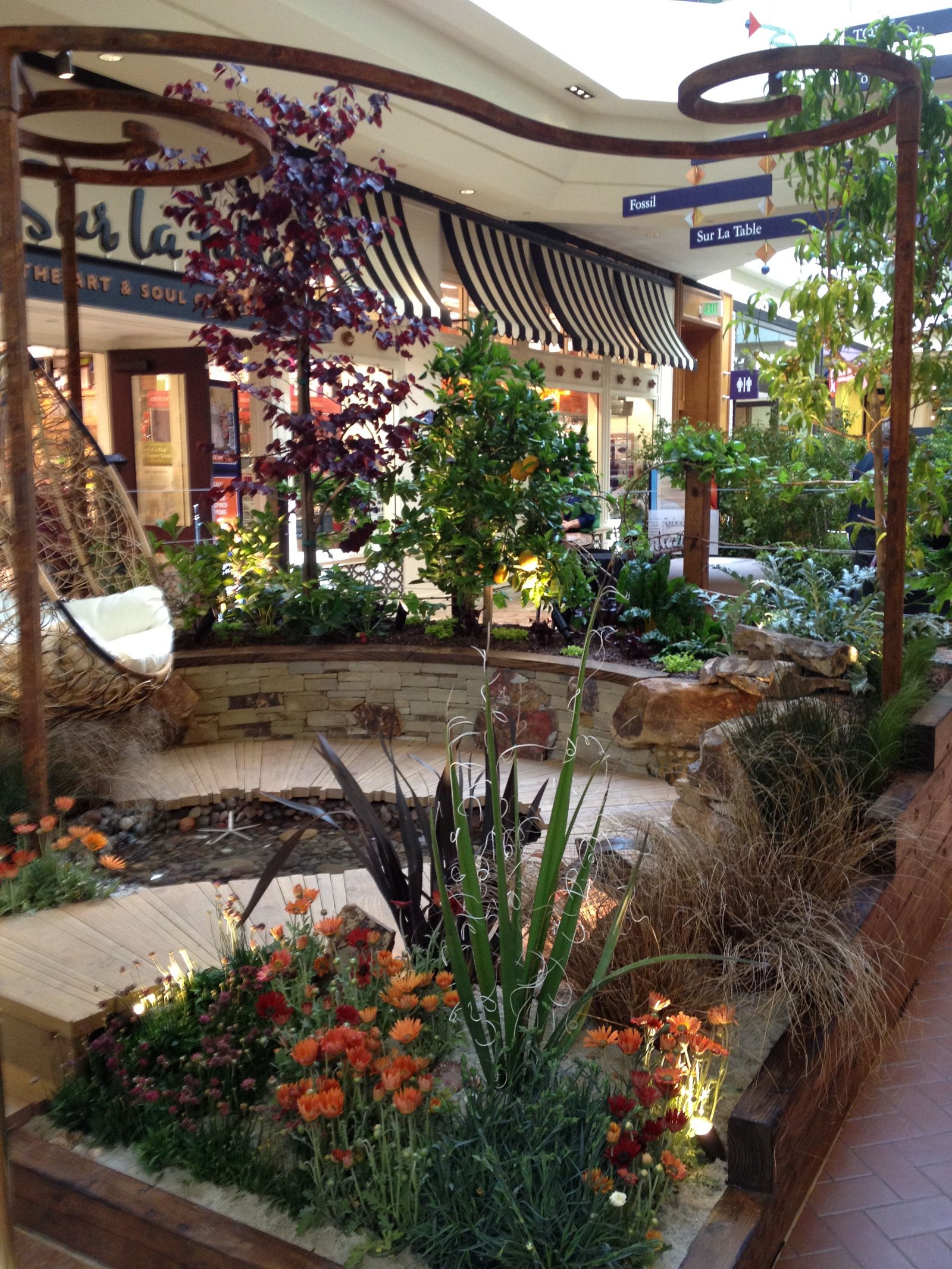 one of the competing displays at the southern california garden show