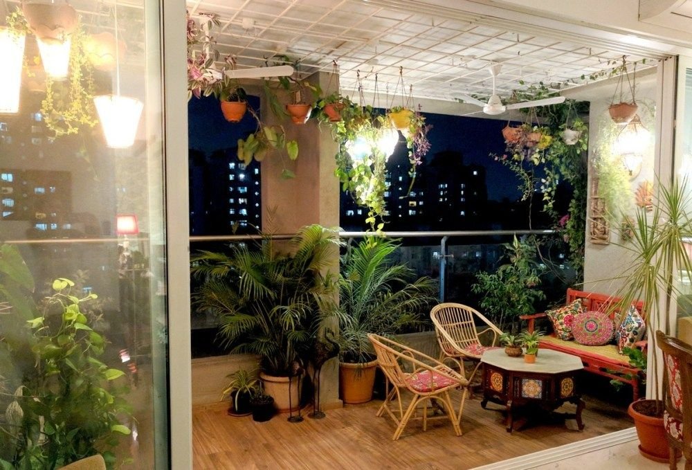 a balcony garden in mumbai - terrace reveal | apartment patio gardens
