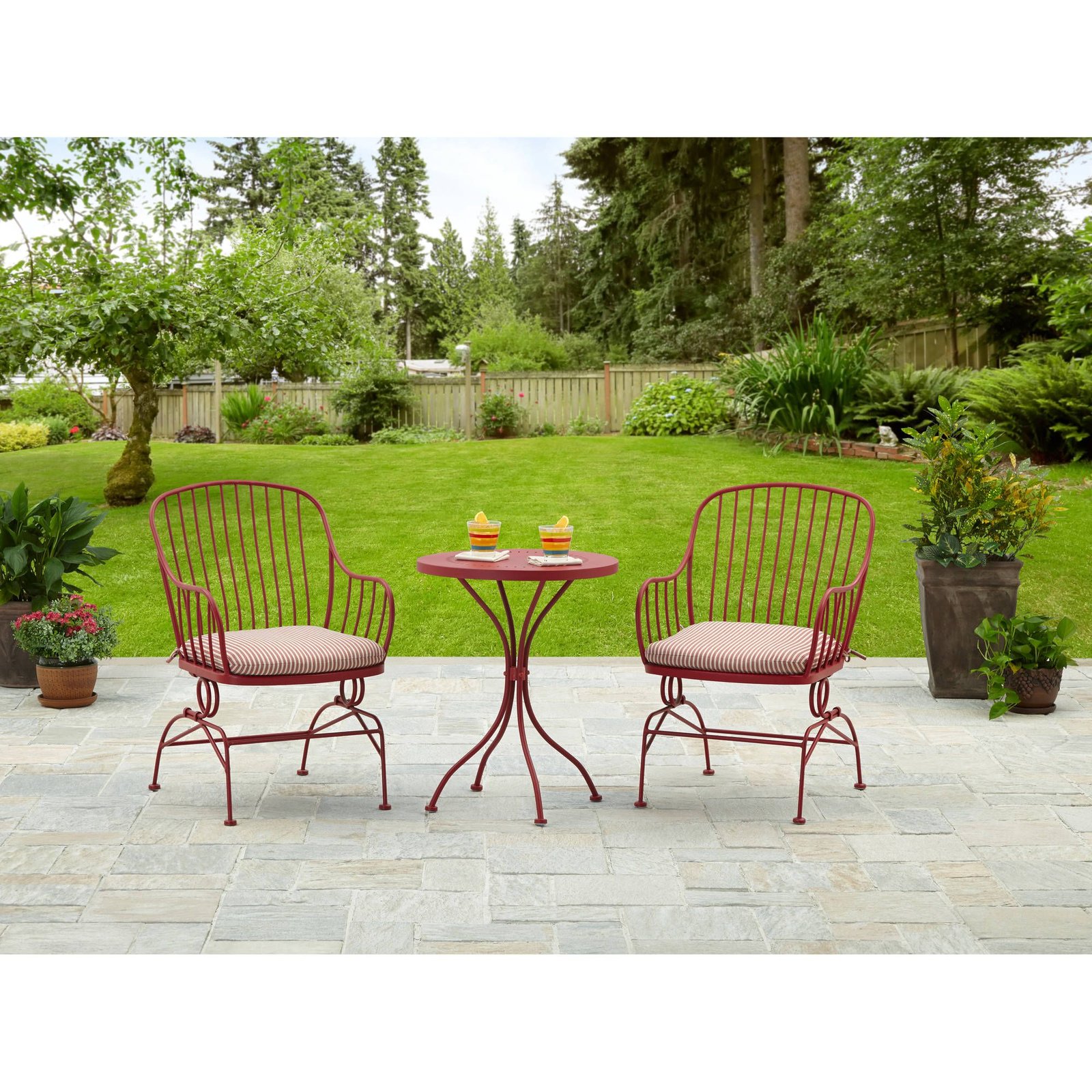 buy 3-piece metal bistro set at walmart - free shipping on orders