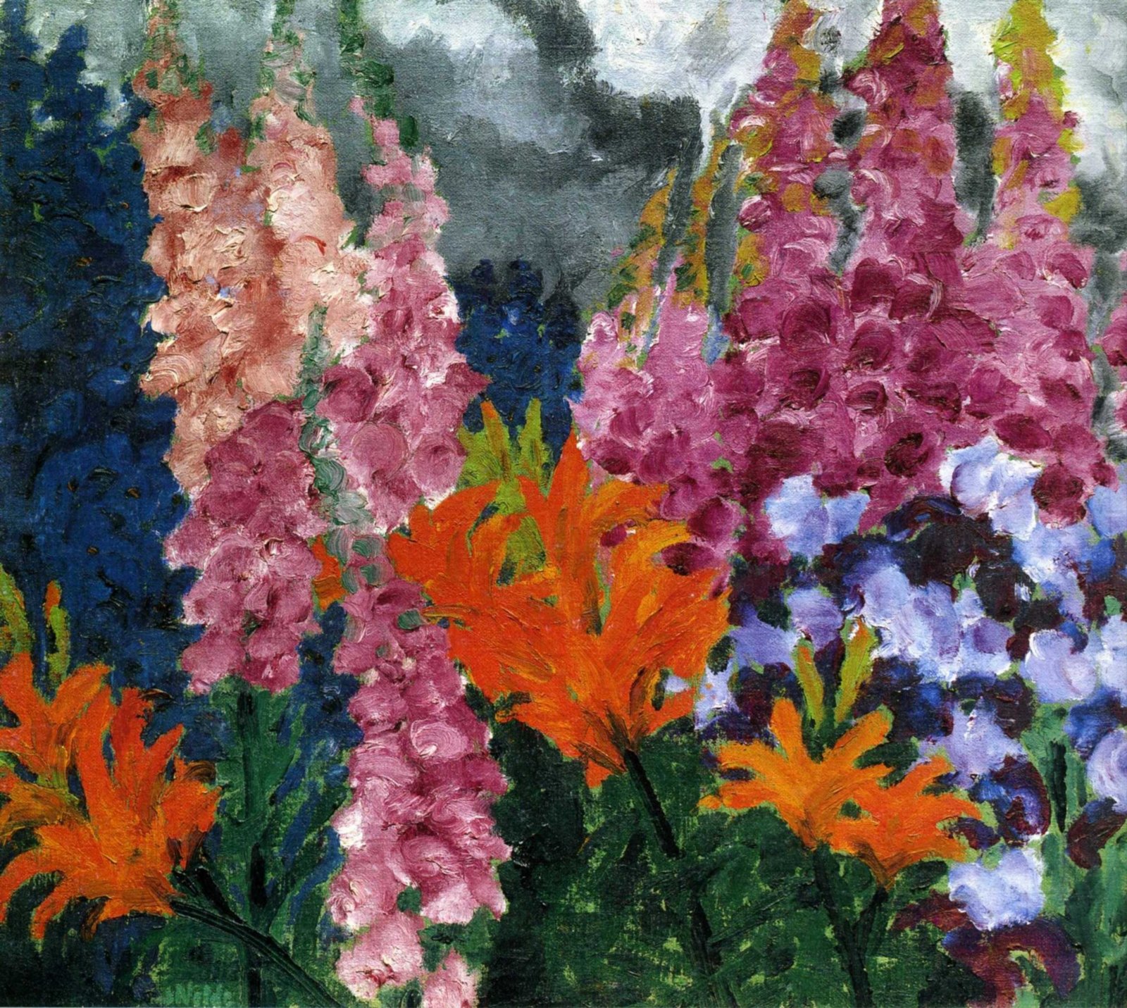 1926 emil nolde jardin de fleurs x | the "entartete kunst" exhibit