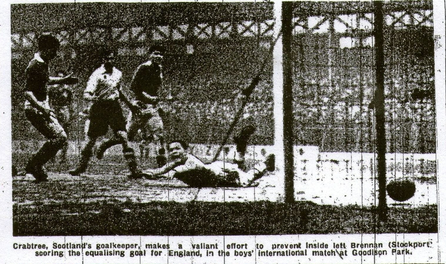 may 10 1947 schoolboys play at goodison park in front of