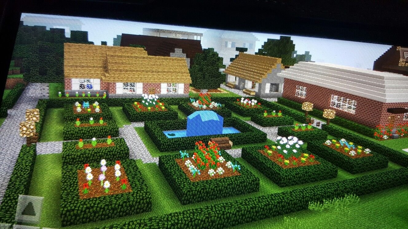 Minecraft garden | Minecraft garden, Minecraft decorations ...