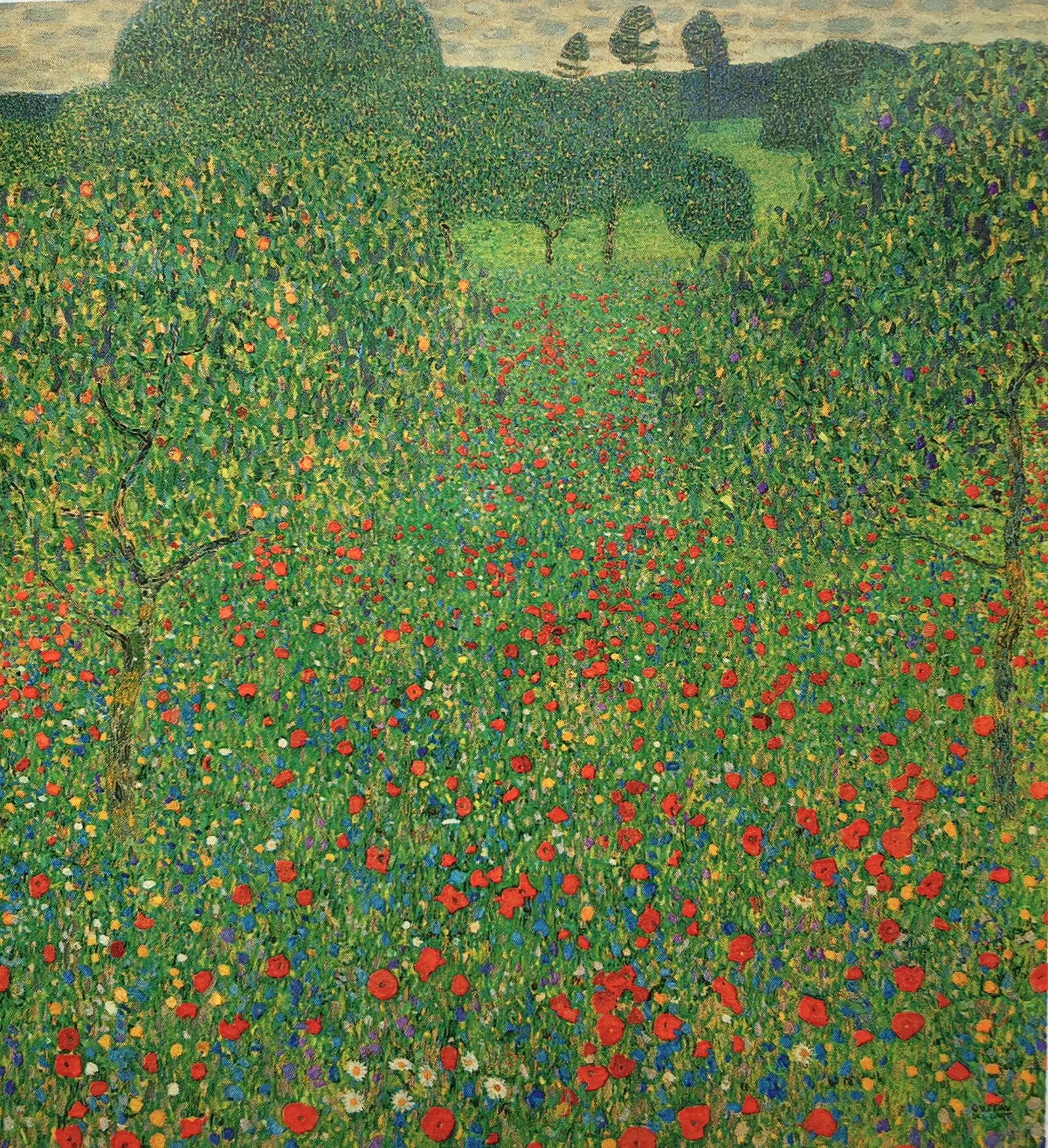 gustav klimt "a field of poppies" 1907 | art | canon | klimt art