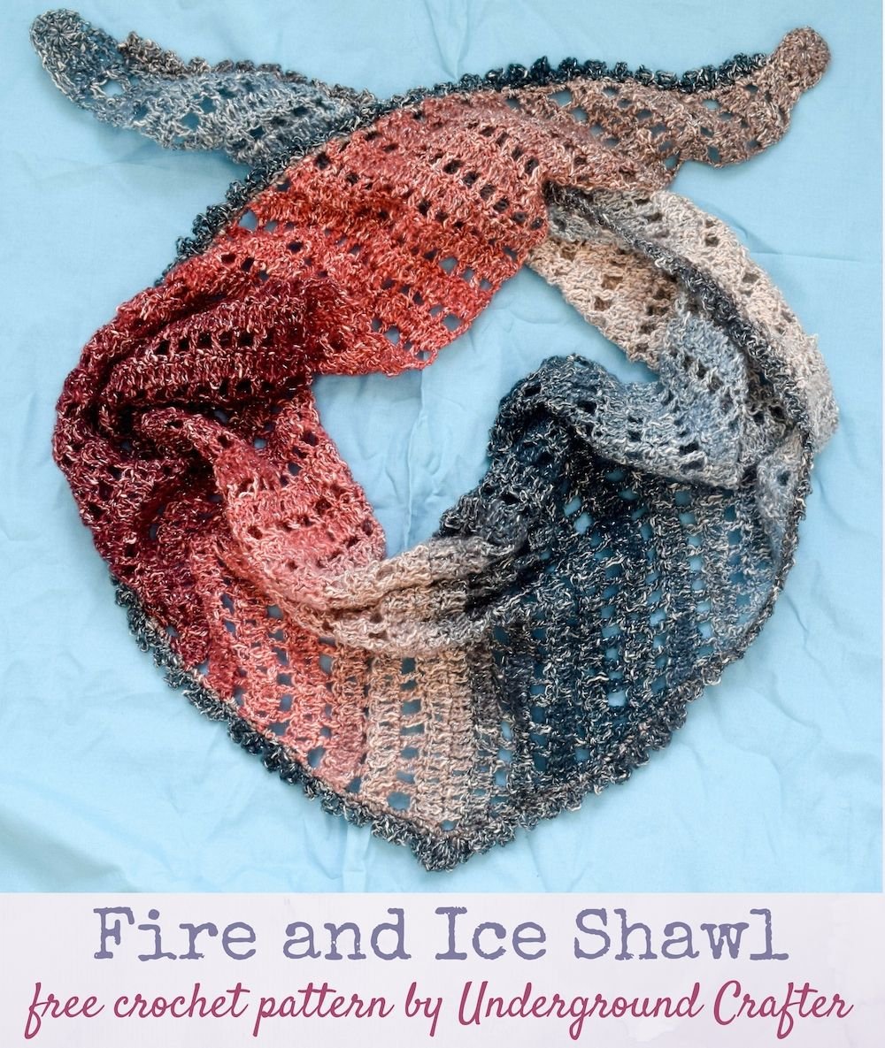 fire and ice shawl | crochet ideas | crochet shawl, shawl patterns