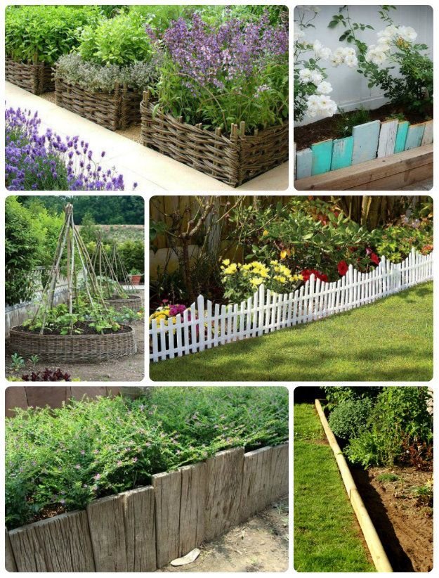 60 flower bed edging ideas | wooden garden edging, flower bed edging