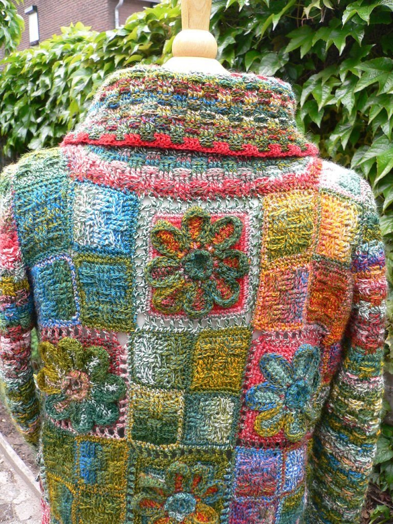 01 vintage-mantel flower garden pattern by unjung yun | Örgü