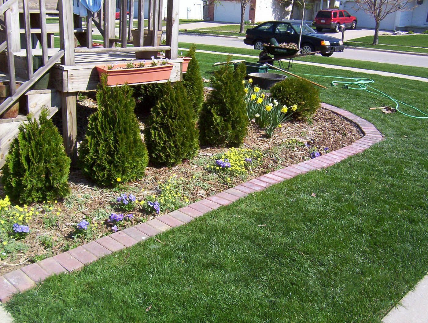 pin by sania young on lawn/patio | landscape timber edging, landscape