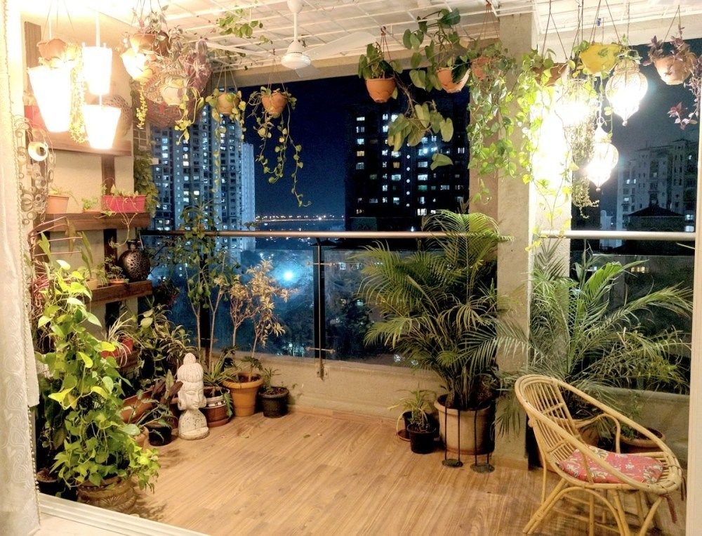 a balcony garden in mumbai - terrace reveal | terrace decor, apartment