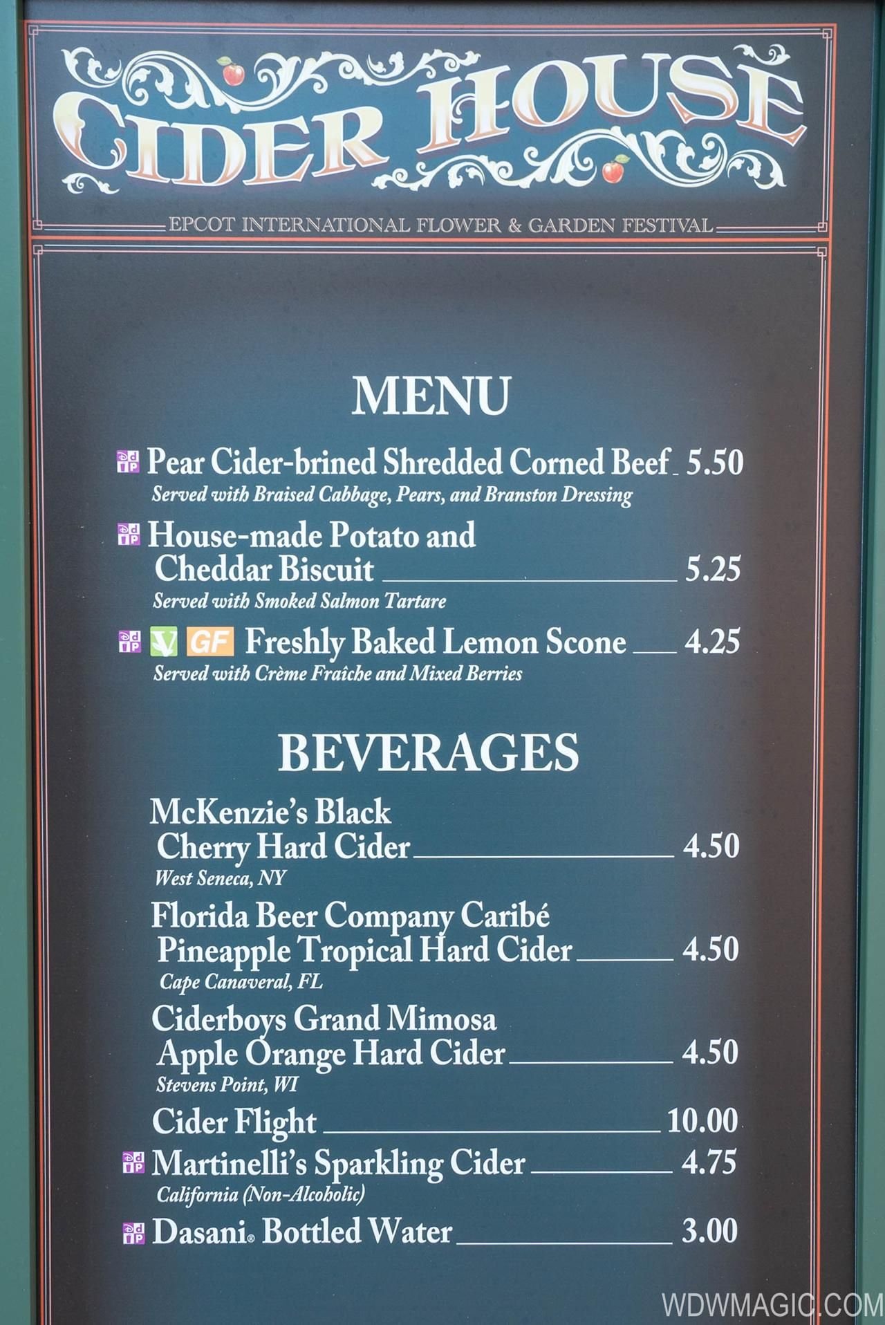 2018 epcot flower and garden festival outdoor kitchen kiosks - cider