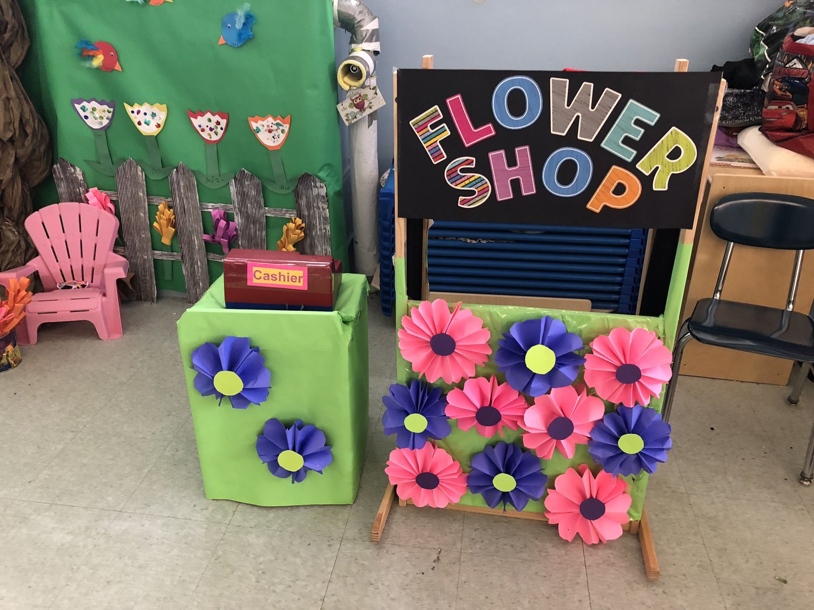flower shop dramatic play center | pre k plant unit | dramatic play