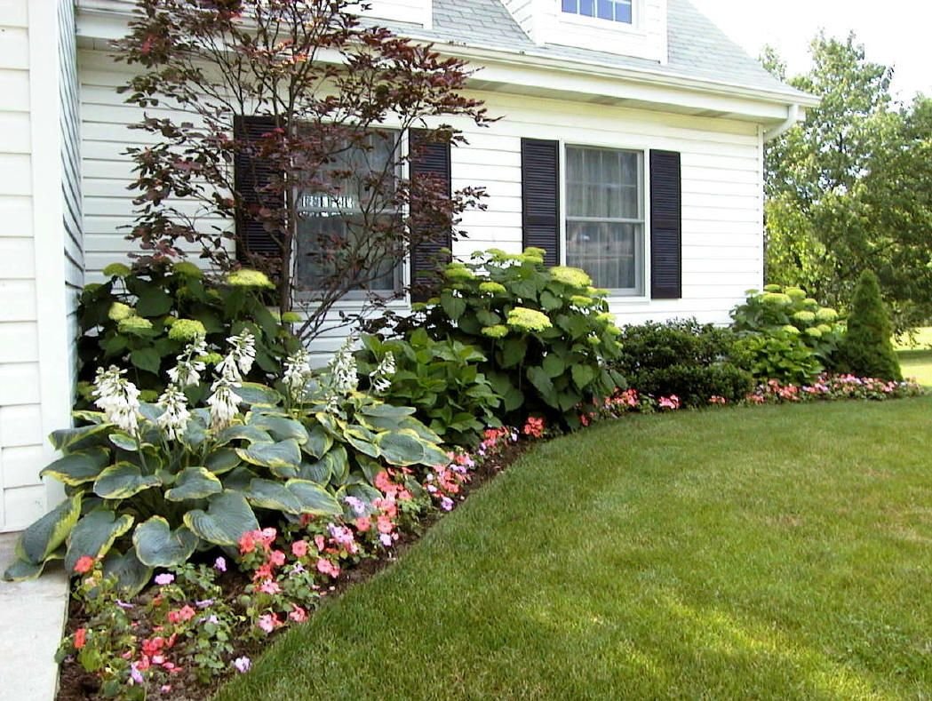 front yard flower bed ideas | google foundation plantings images to