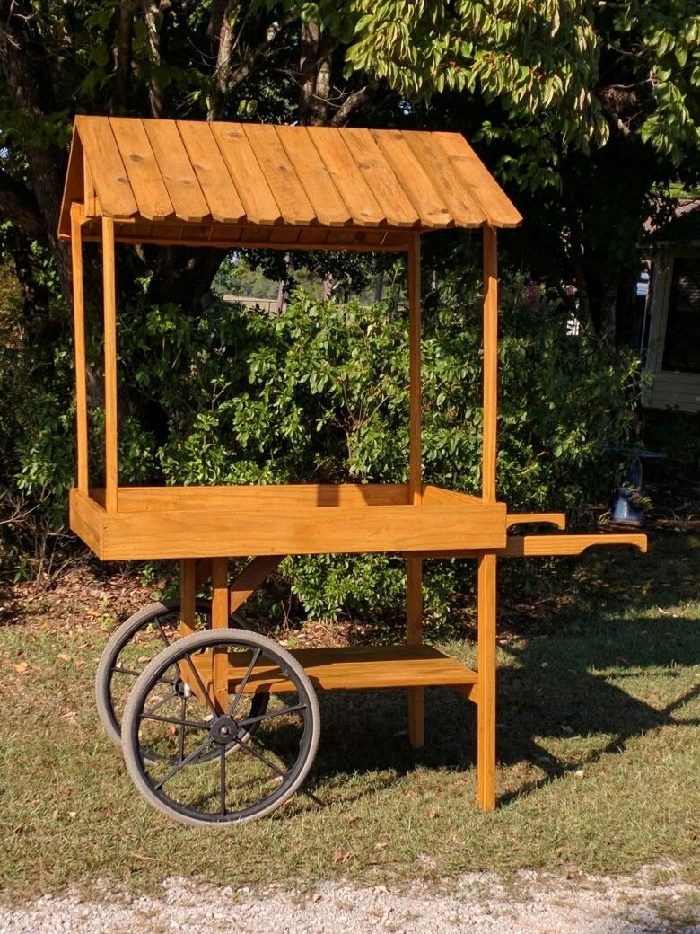 homemade flower cart. you can build this for $40.00 and some