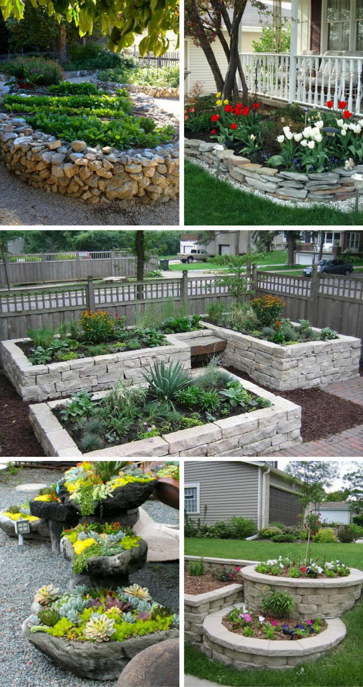 stunning stone flower beds you can easily make (click through for
