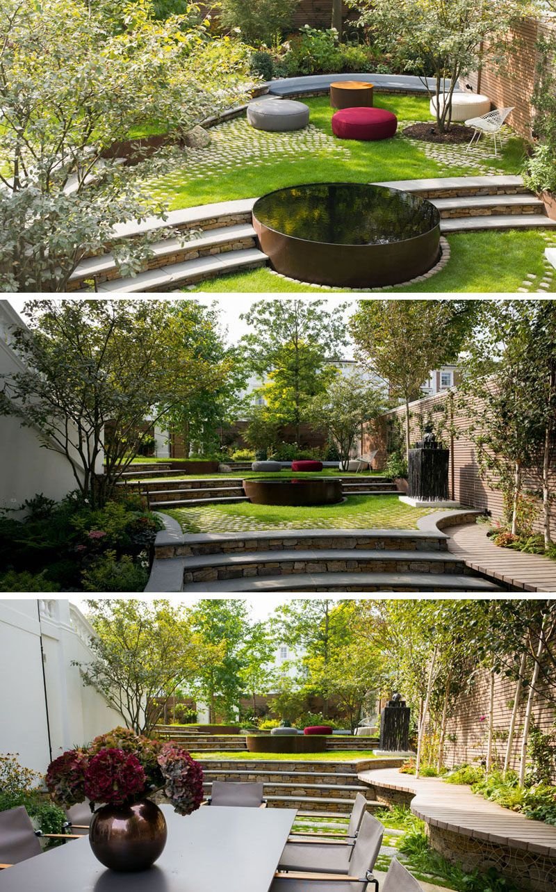 14 beautiful backyards with level difference | pinterest | backyard