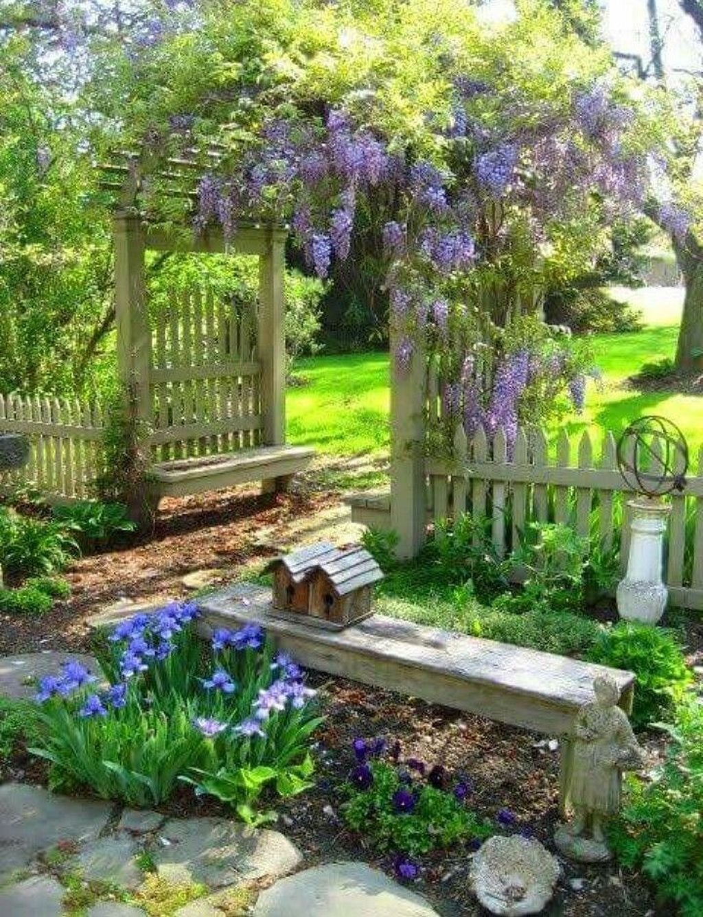 farmhouse garden ideas; flower beds; farmhouse garden decor; rustic