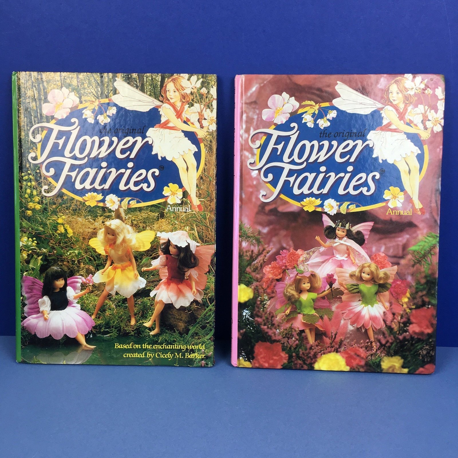 original hornby flower fairies annual 1 & 2 1980s dolls cicely mary