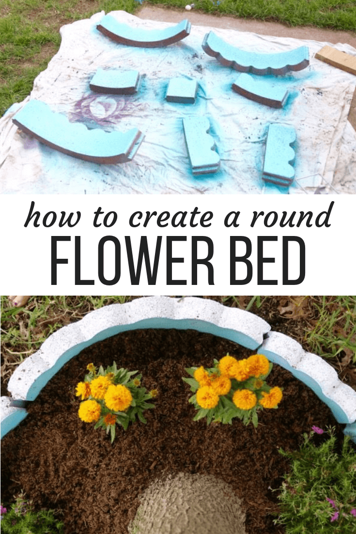 how to build a simple flower bed under a tree in your yard. gorgeous
