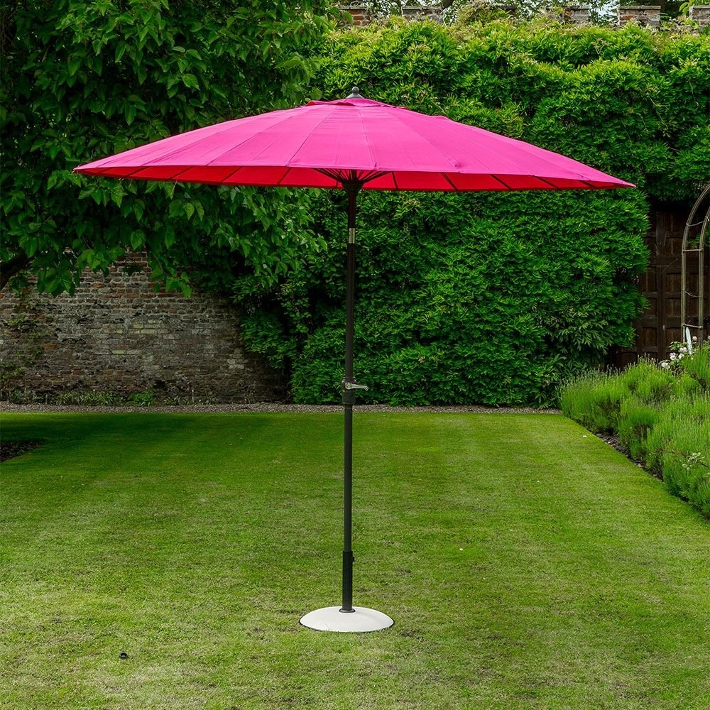 geisha garden parasol in fuchsia pink | patios | garden