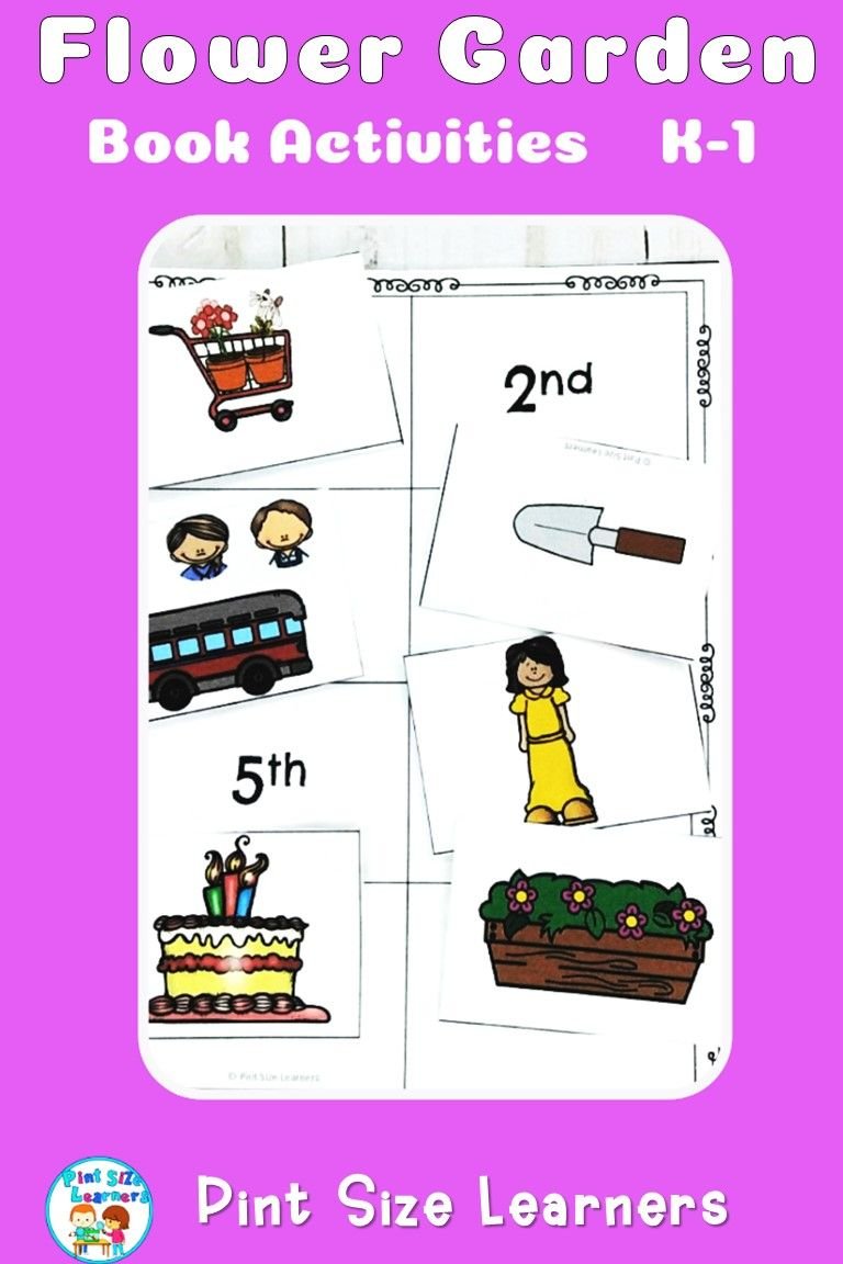 flower garden book activities grades 1 and 2 | *pint size learners