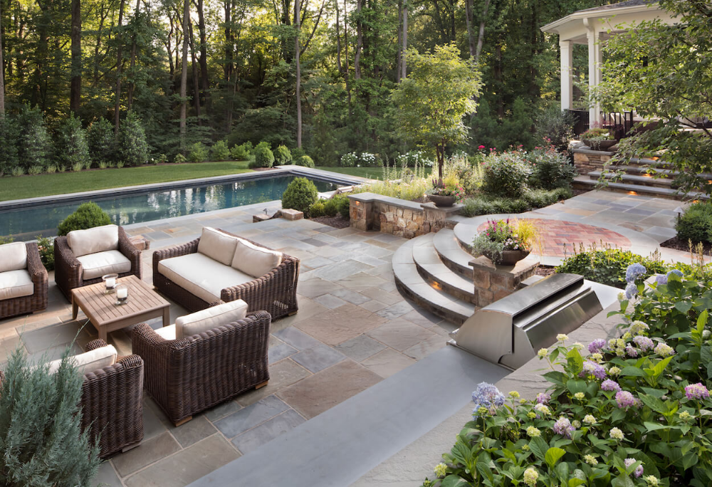 flagstone patio - google search | bluestone patio, patio design