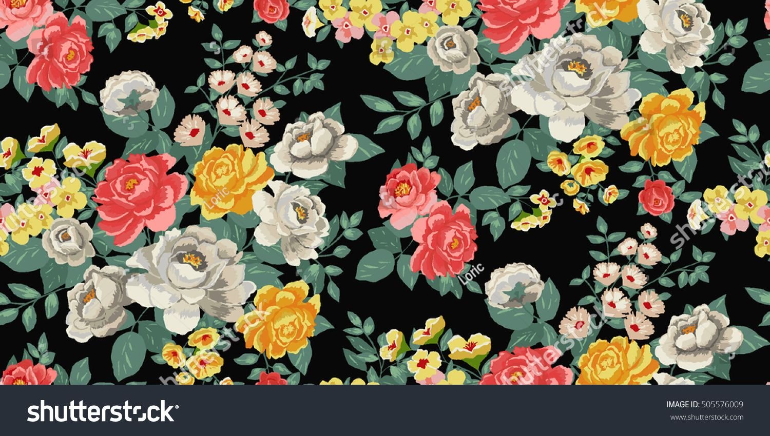 classic wallpaper seamless vintage flower pattern background