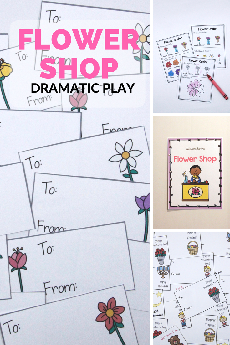 flower shop dramatic play center | slp | dramatic play centers