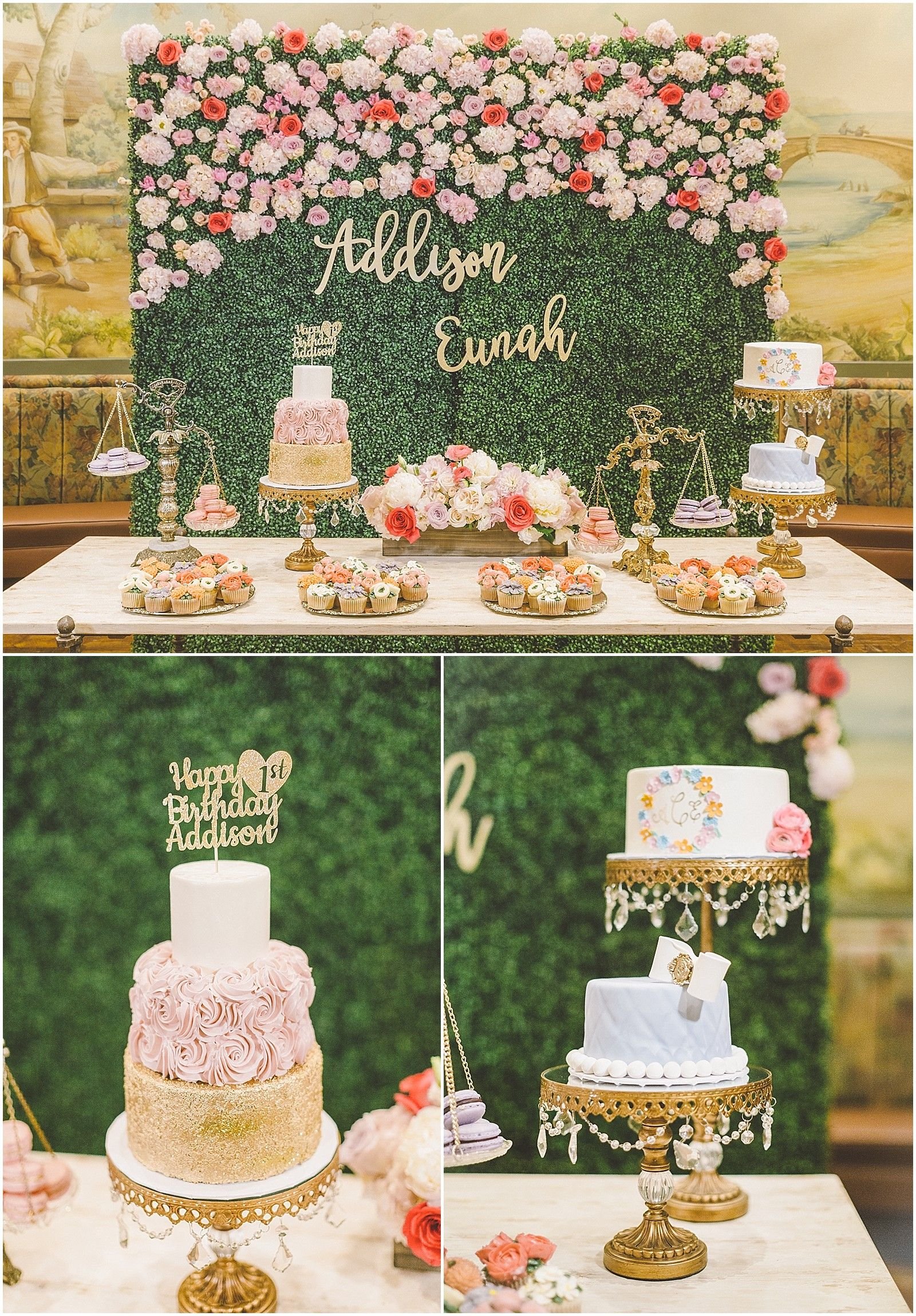 addison's floral garden first birthday party | baby: first birthday
