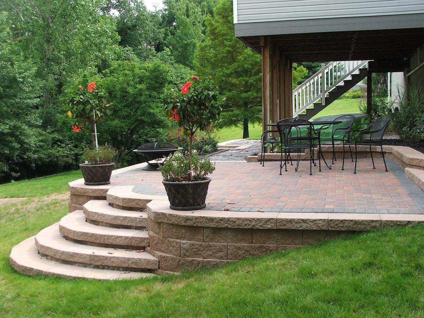 block patio design ideas st | patio layout, patio makeover, patio stones