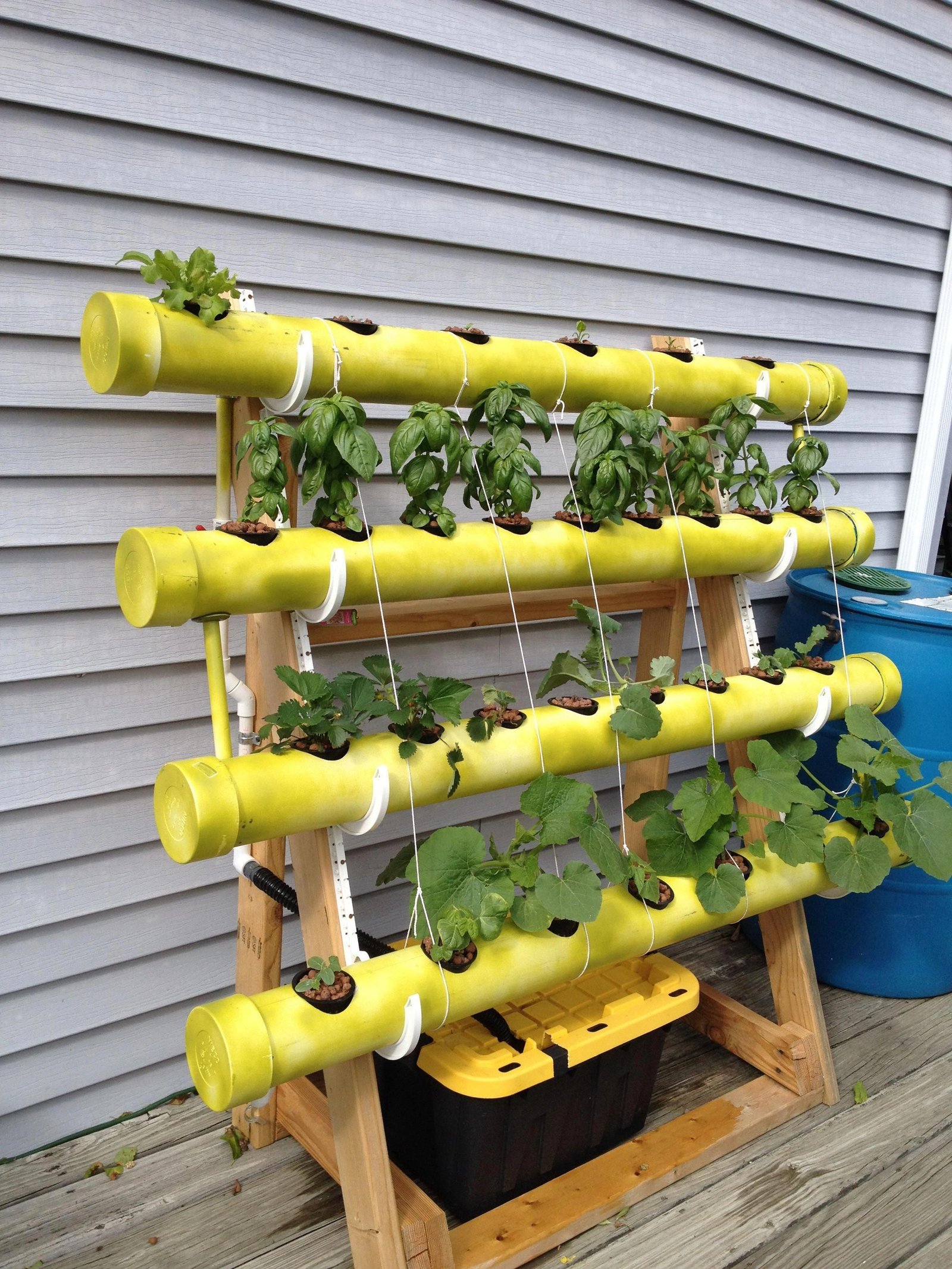 Easy DIY PVC Hydroponics backyard system. # ...