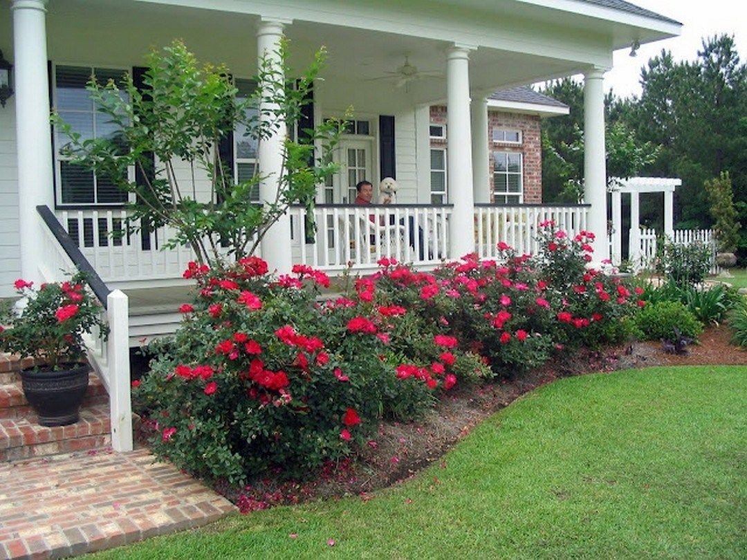 farmhouse landscaping front yard 99 gorgeous photos (40) | adams