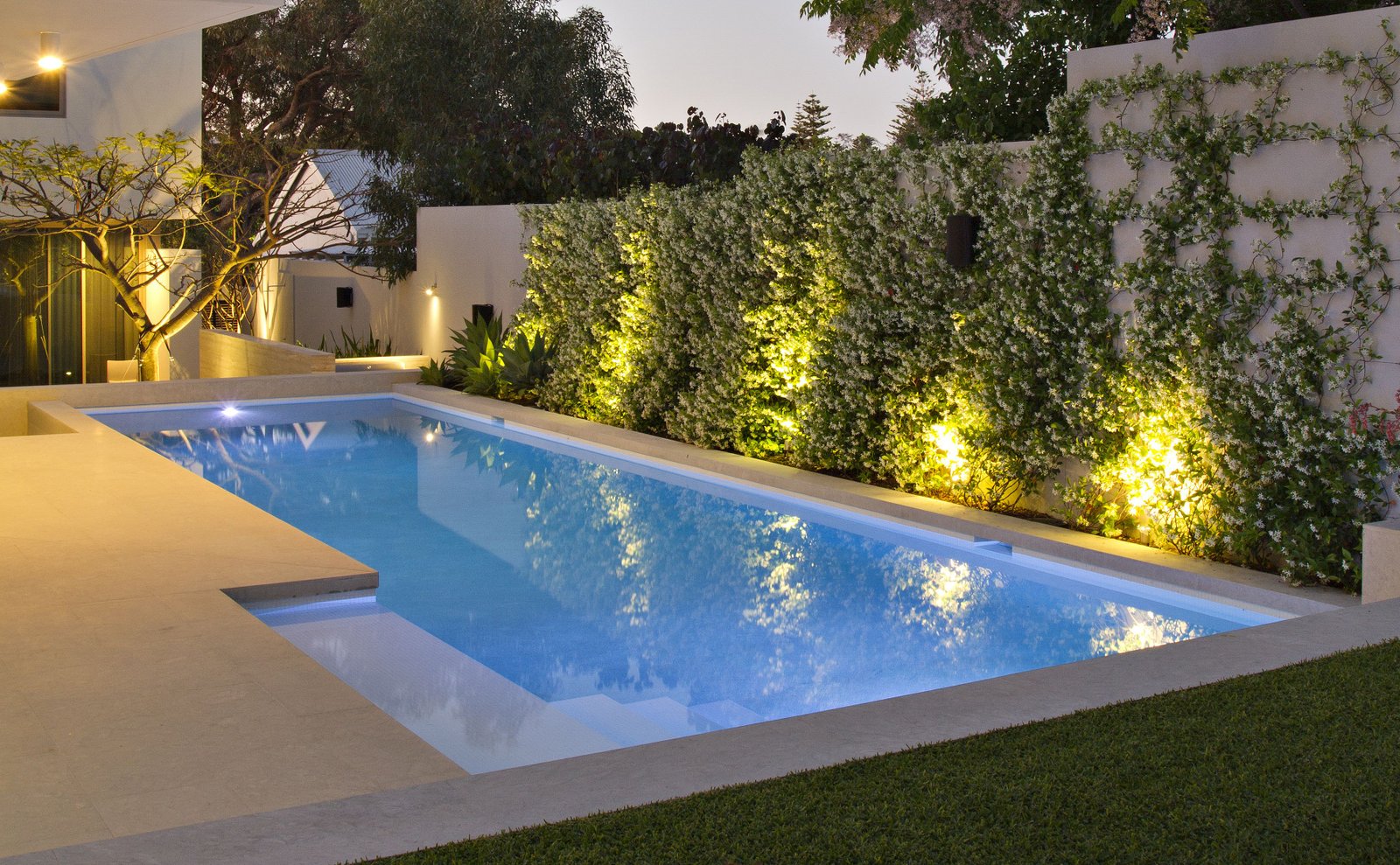 pool, garden lighting, outdoor spaces | landscape me in 2019 | pool