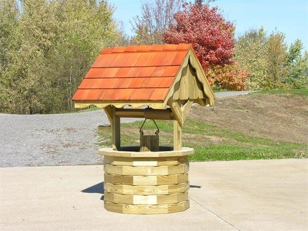 luxcraft large garden wishing well by dutchcrafters amish