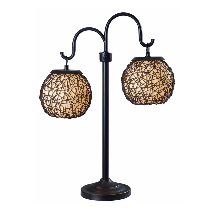 shop kenroy home castillo 27-in steel plug-in incandescent outdoor