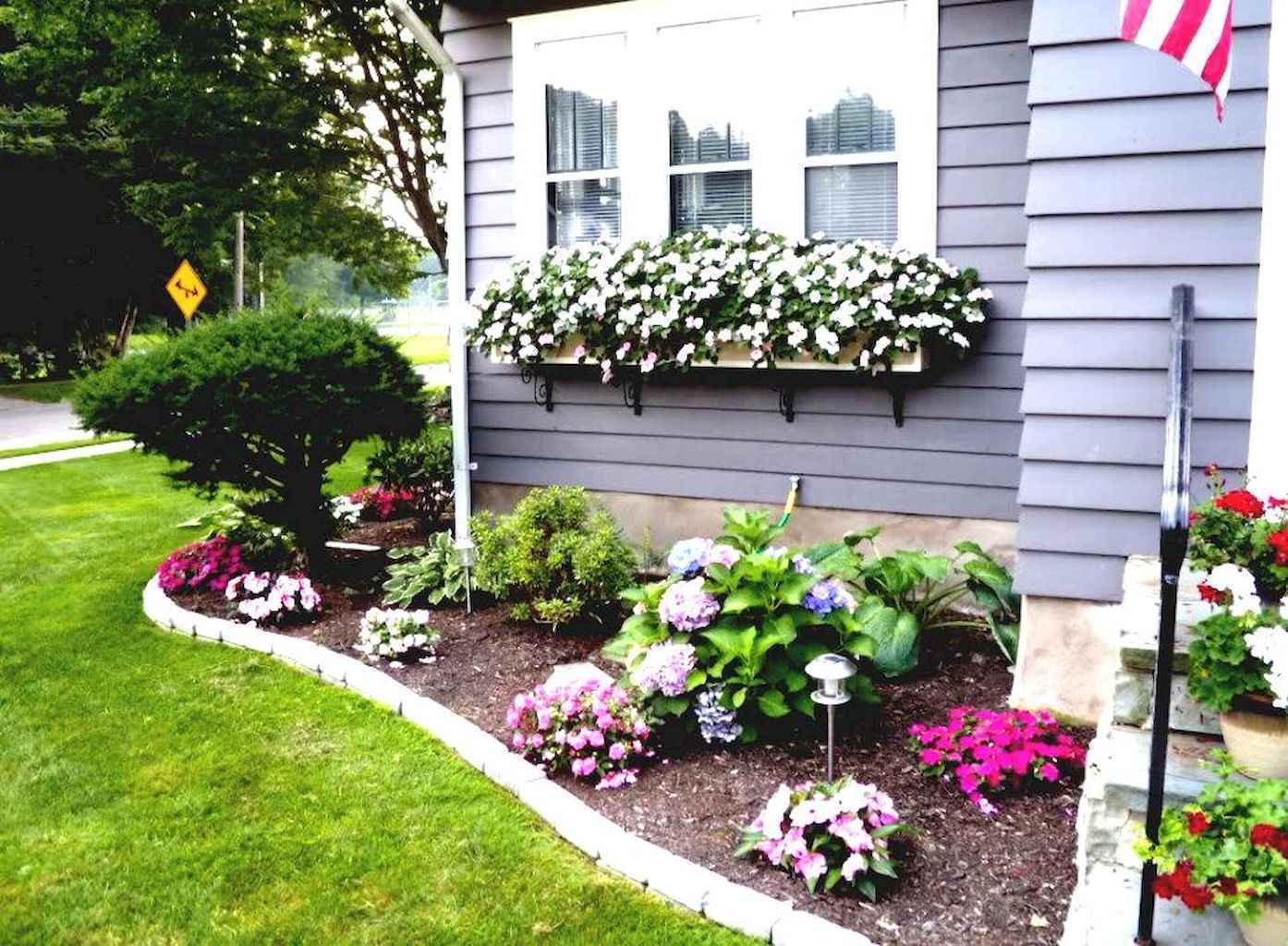 50 diy flower garden ideas in front of house (13) - roomadness