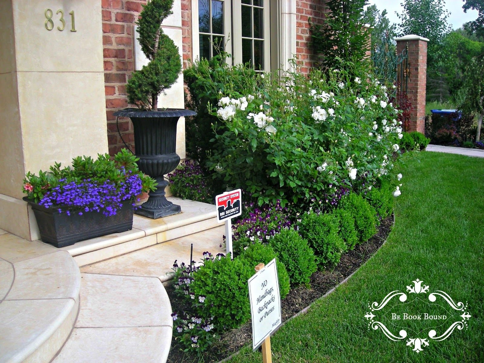 designing a front garden bed. behr marquee vs sherwin williams 2015