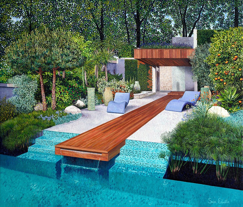 monaco garden signed edition print