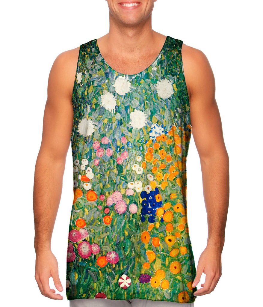 gustav klimt -"flower garden " (1907) mens tank top | yizzam