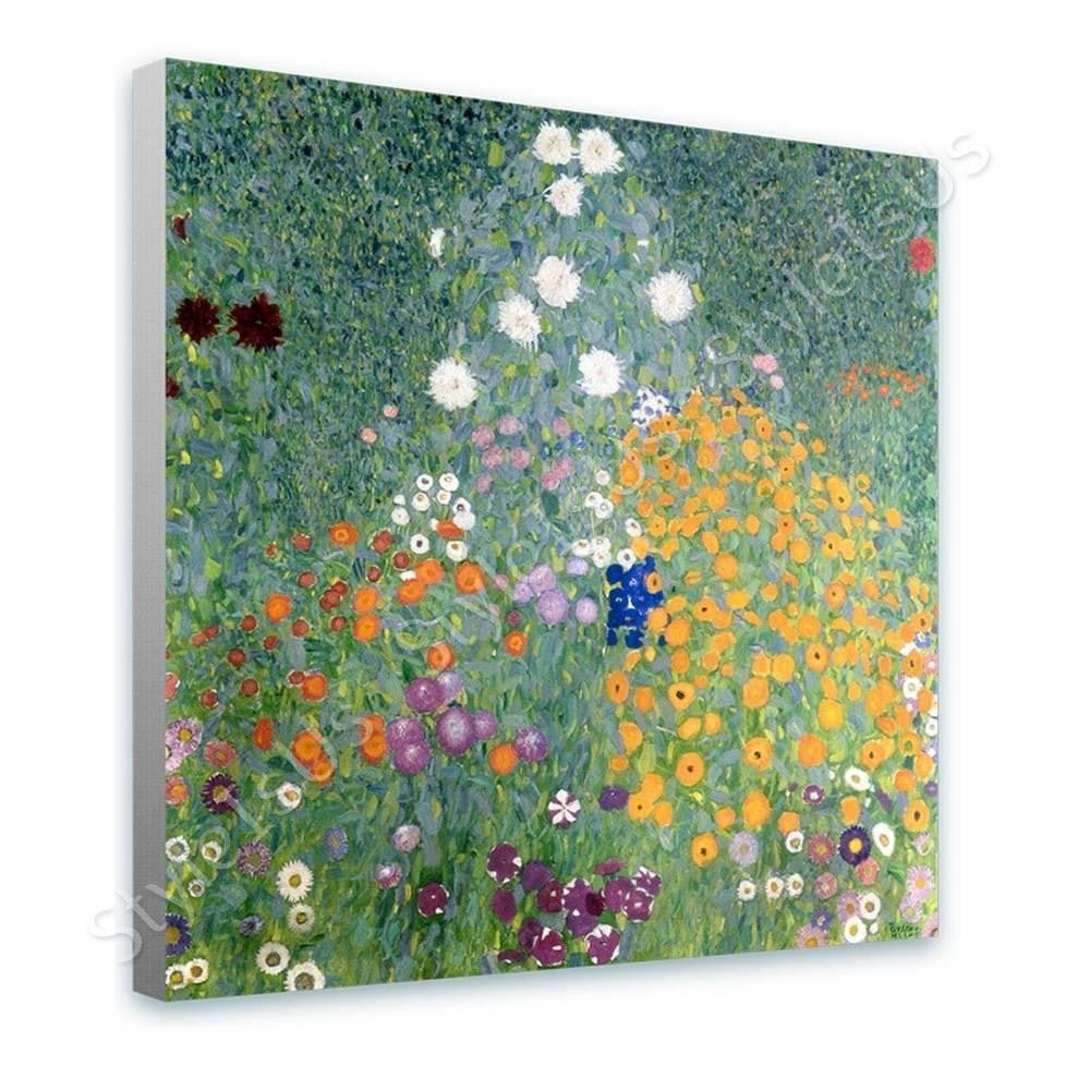 gustav klimt flower garden | canvas, posters, prints & stickers -  styleisus