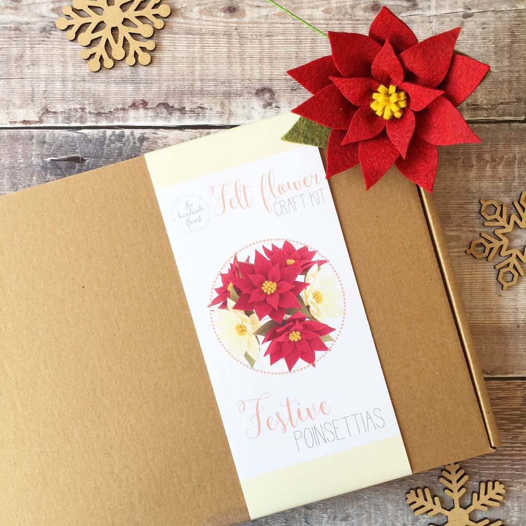 festive poinsettias craft kit