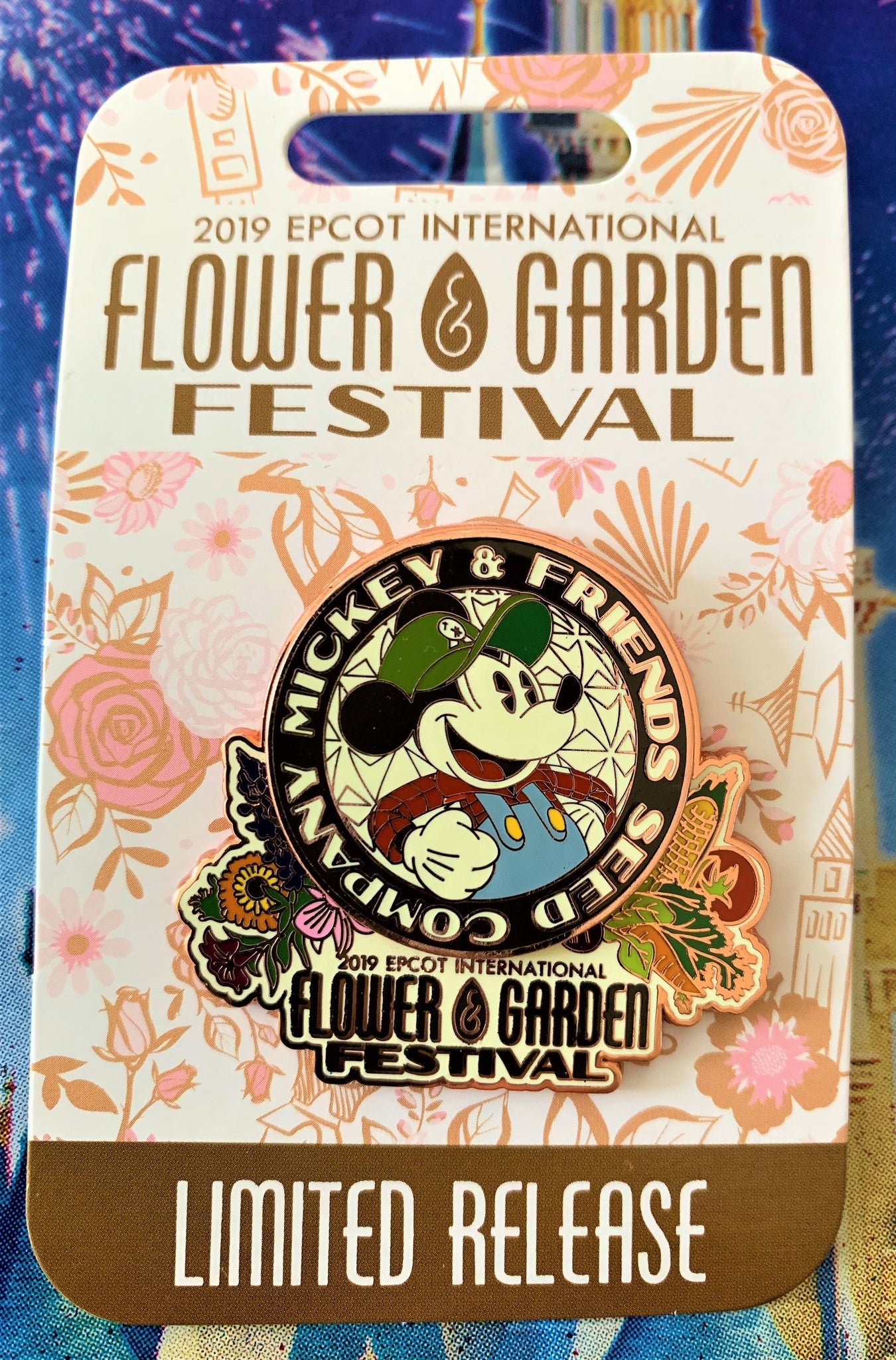 disney epcot flower & garden festival 2019 mickey's garden shed pin