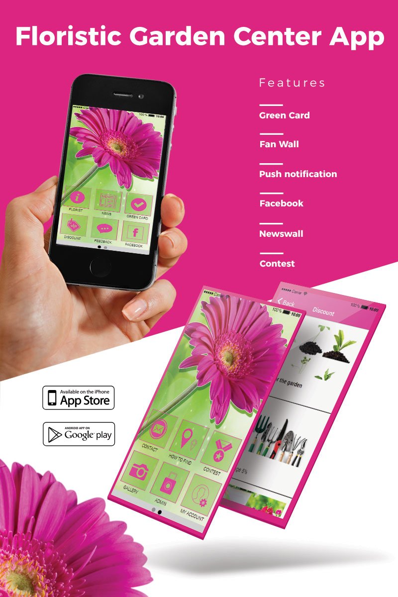 website template #65315 floristic flower garden custom website