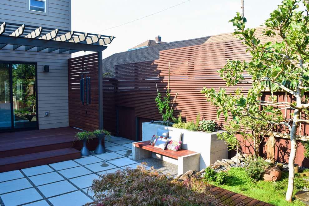 contemporary exterior remodel - vancouver wa - asian - patio - portland