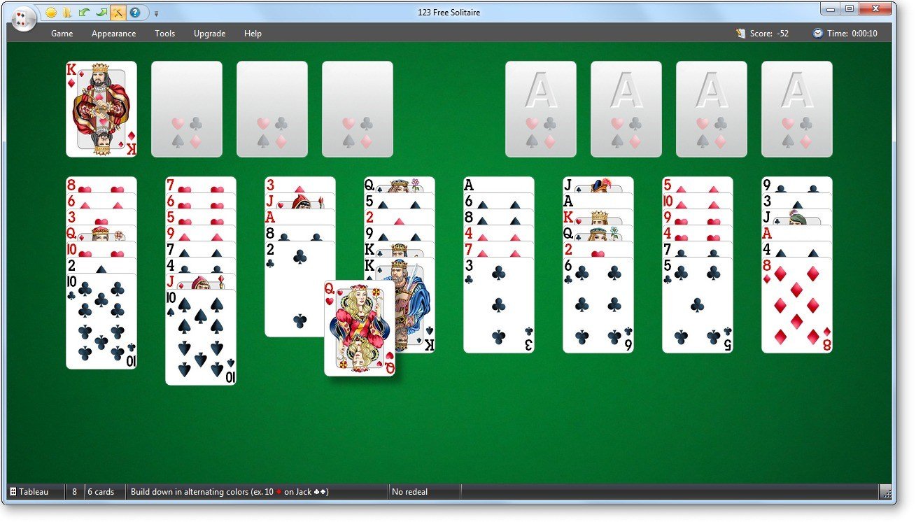 123 free solitaire - freeware-kartenspiel download