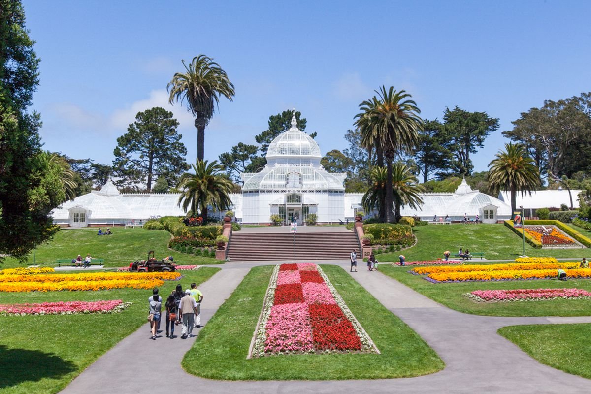 inside san francisco golden gate park's conservatory of flowers