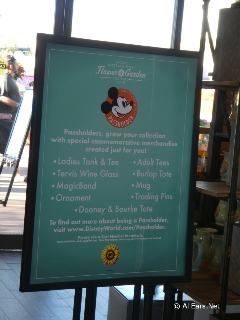 2018 epcot flower and garden festival merchandise photo gallery